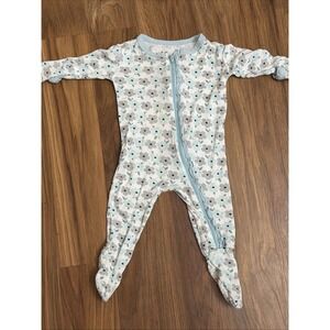 Kickee Pants Baby Girls 3-6 Months Adorable Flower Footie Sleeper Pajamas VGC